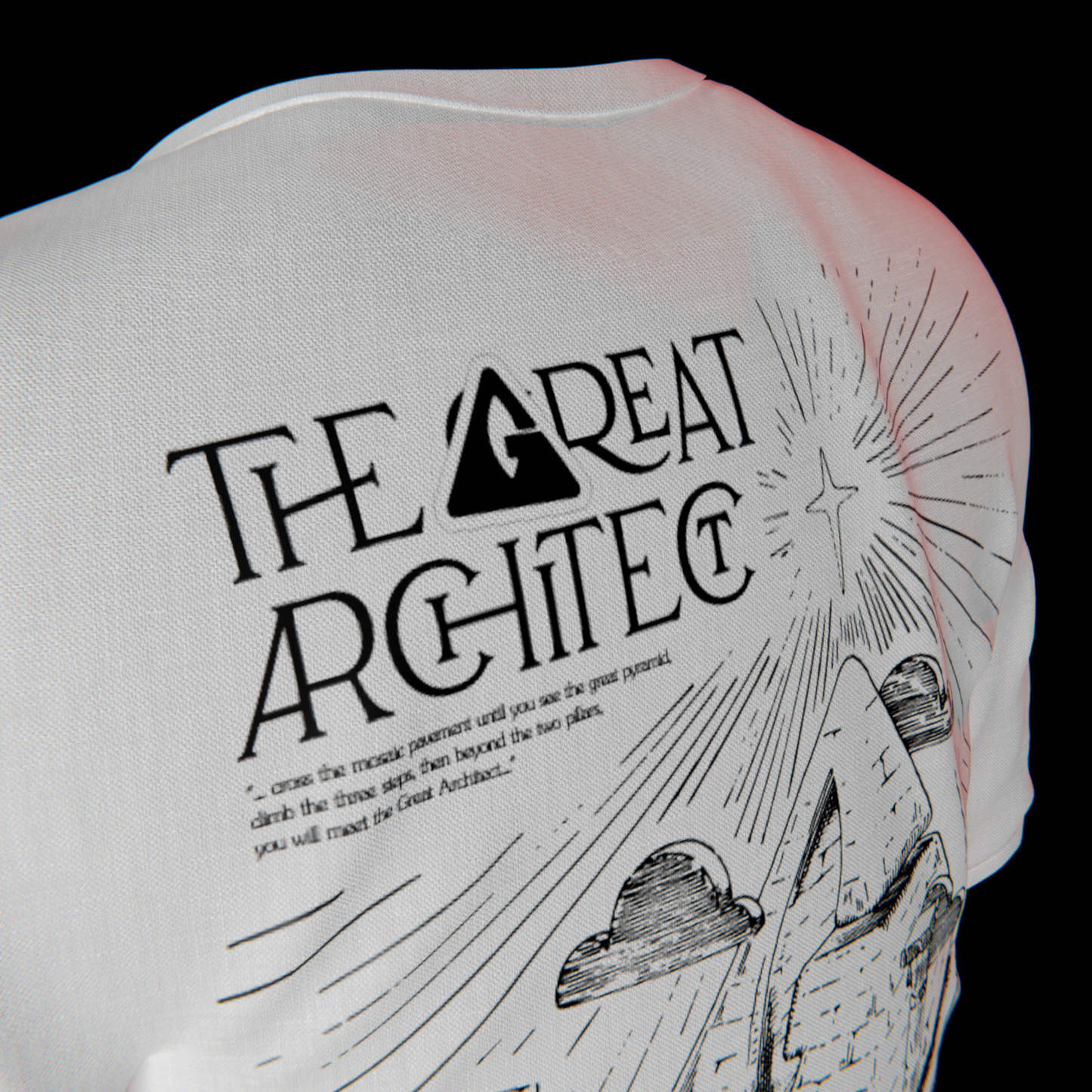 TS003 — "The Great Architect" tee-shirt